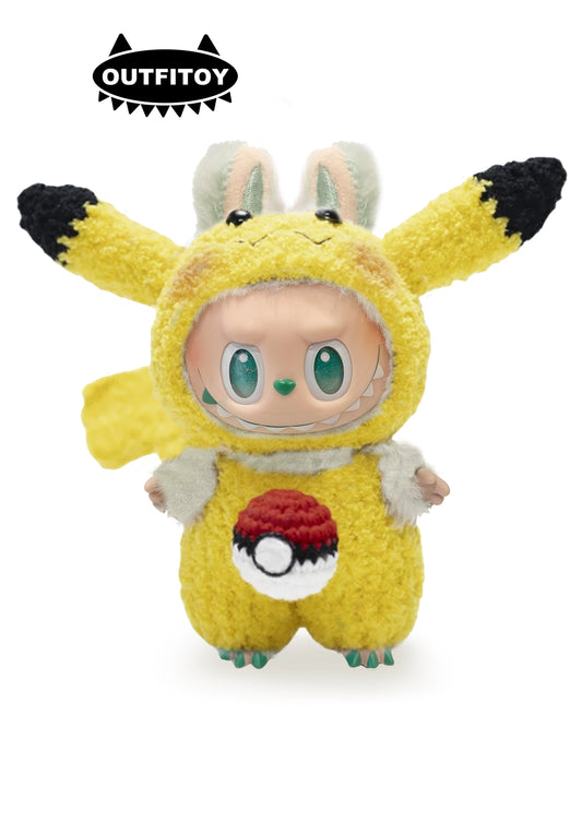 Labubu Clothes Pocketmon Pikapi Outift