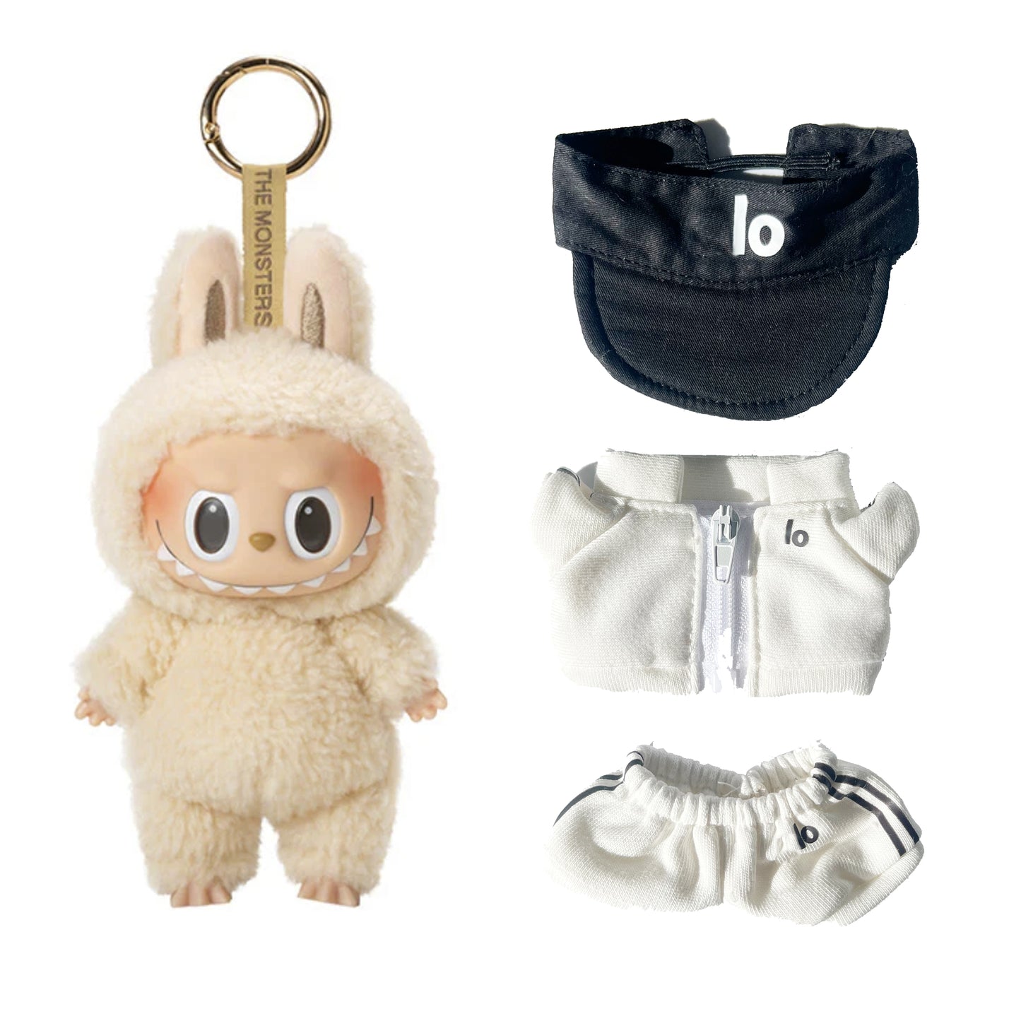 Labubu Macaron Blind Box + Trendy Sportswear Set Outfit