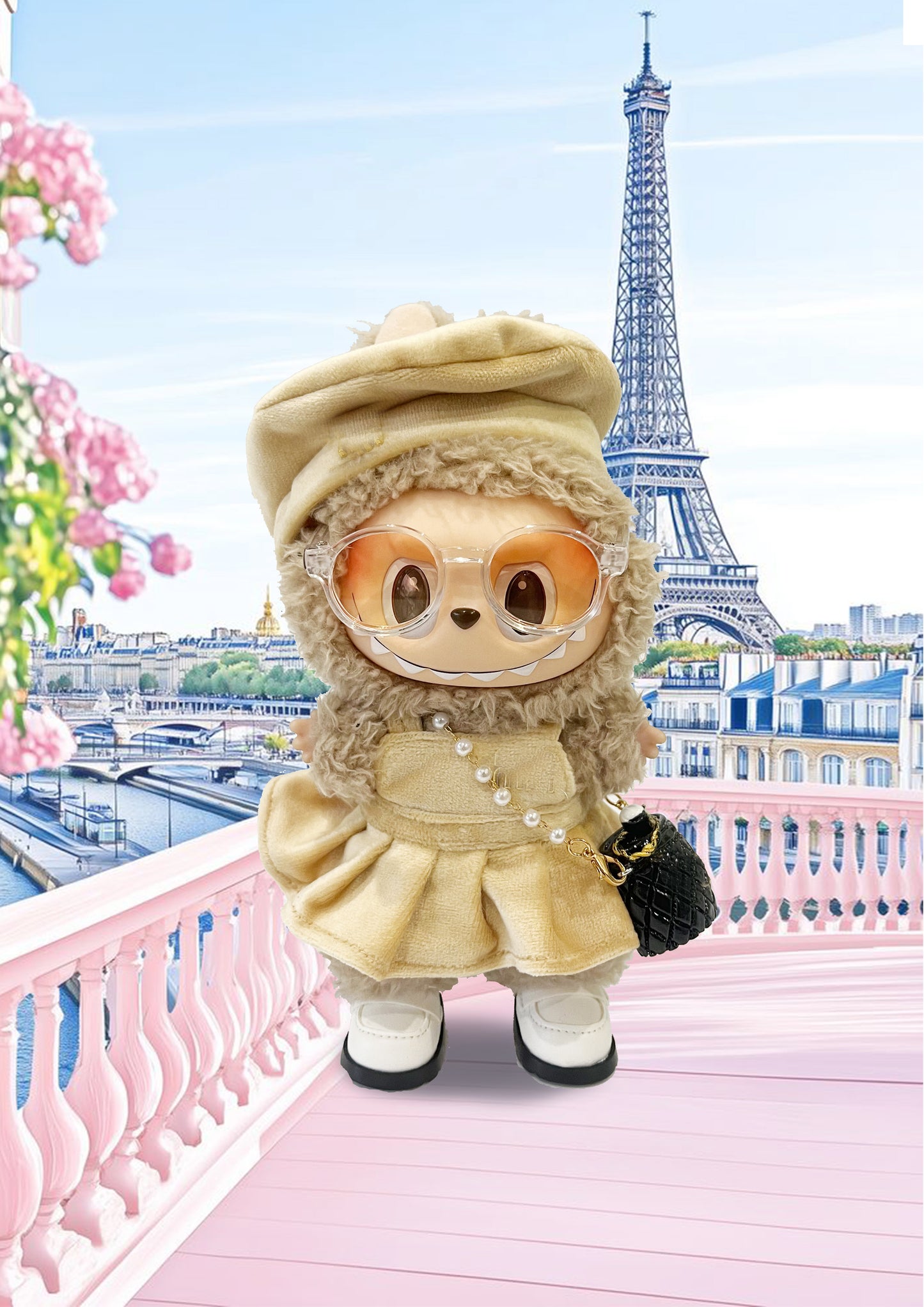 Labubu Macaron Blind Box + Creamy French Chic Set Outfit