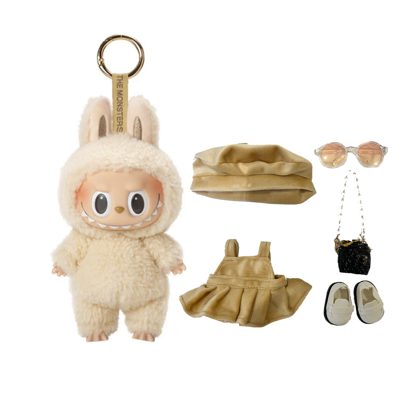 Labubu Macaron Blind Box + Creamy French Chic Set Outfit