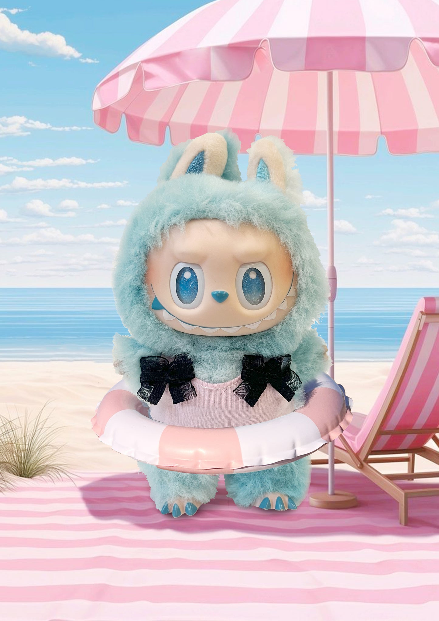 Labubu Big into Energy Blind Box + Beach Holiday Style Outfit