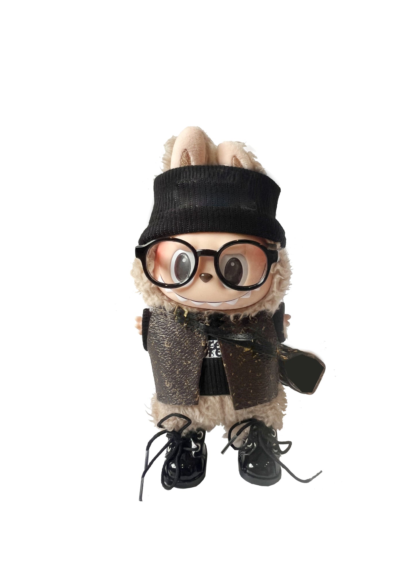Labubu Macaron Blind Box + Street Style Black Look Outfit