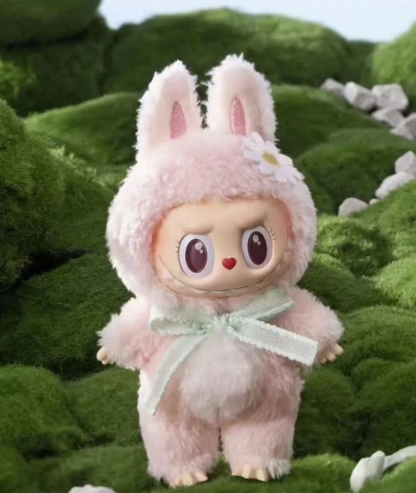 Pop Mart Labubu Mokoko Close to Sweet Vinyl Plush Doll Pendant Keychain