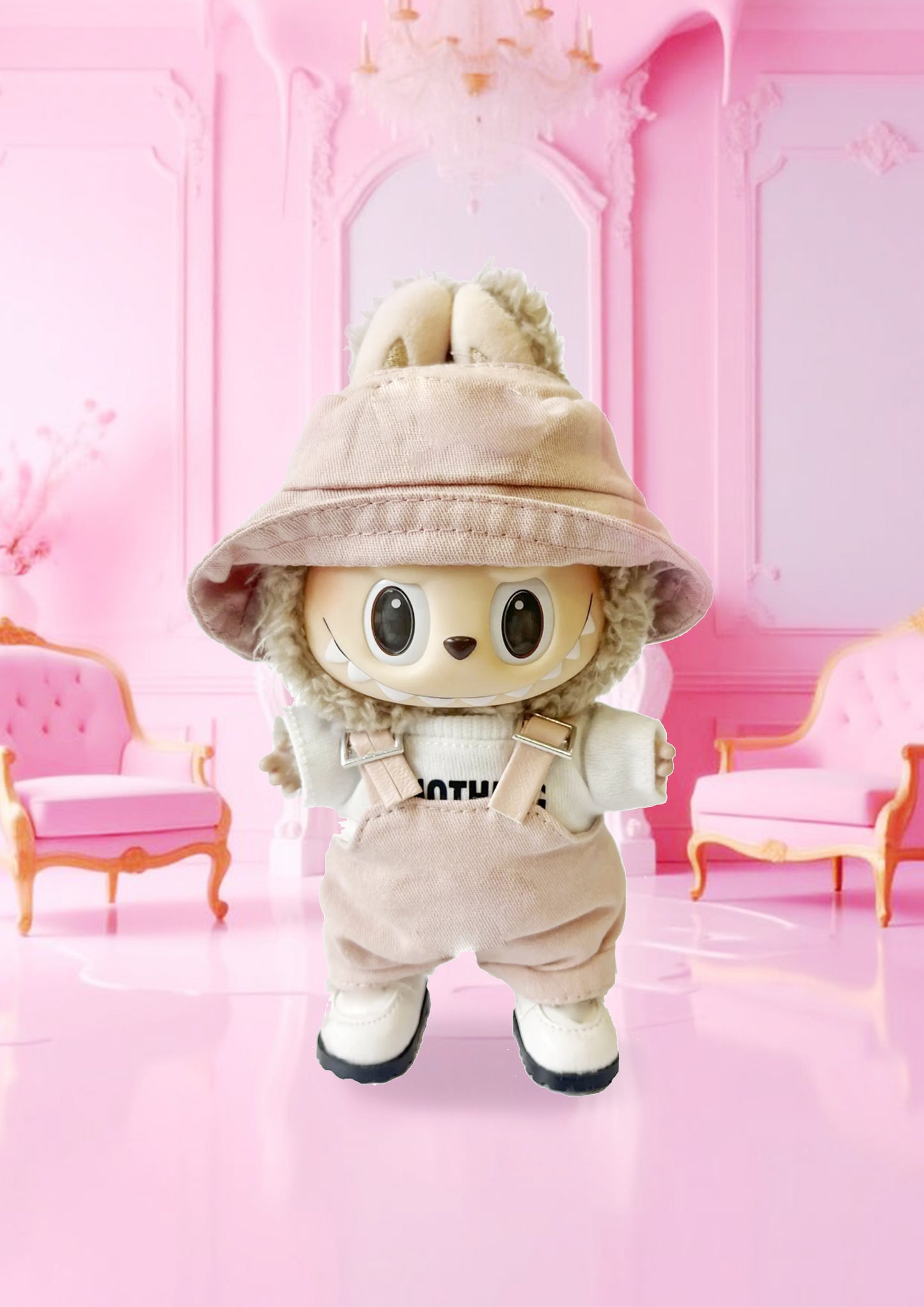 Labubu Macaron Blind Box + Pink Modern Fashion Style Outfit