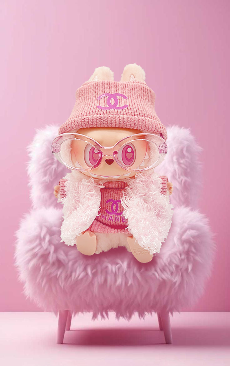 Labubu Have a Seat Blind Box + Luxury Y2K Glam Parisian Chic Outfit