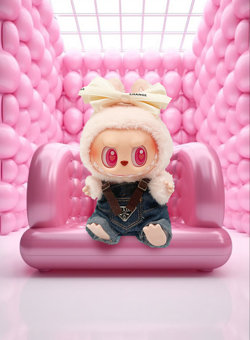 Labubu Have a Seat Blind Box + Denim Girl Style Outfit