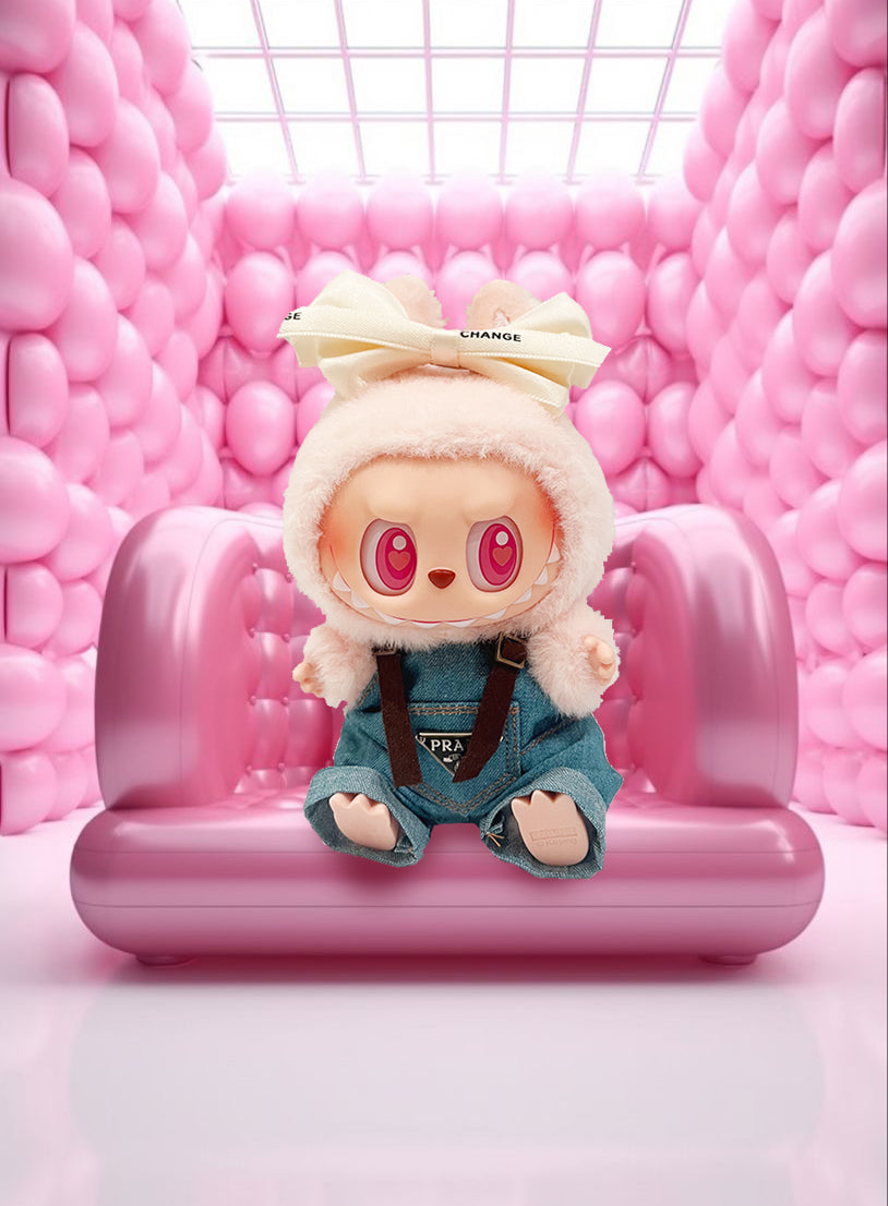 Labubu Have a Seat Blind Box + Denim Girl Style Outfit