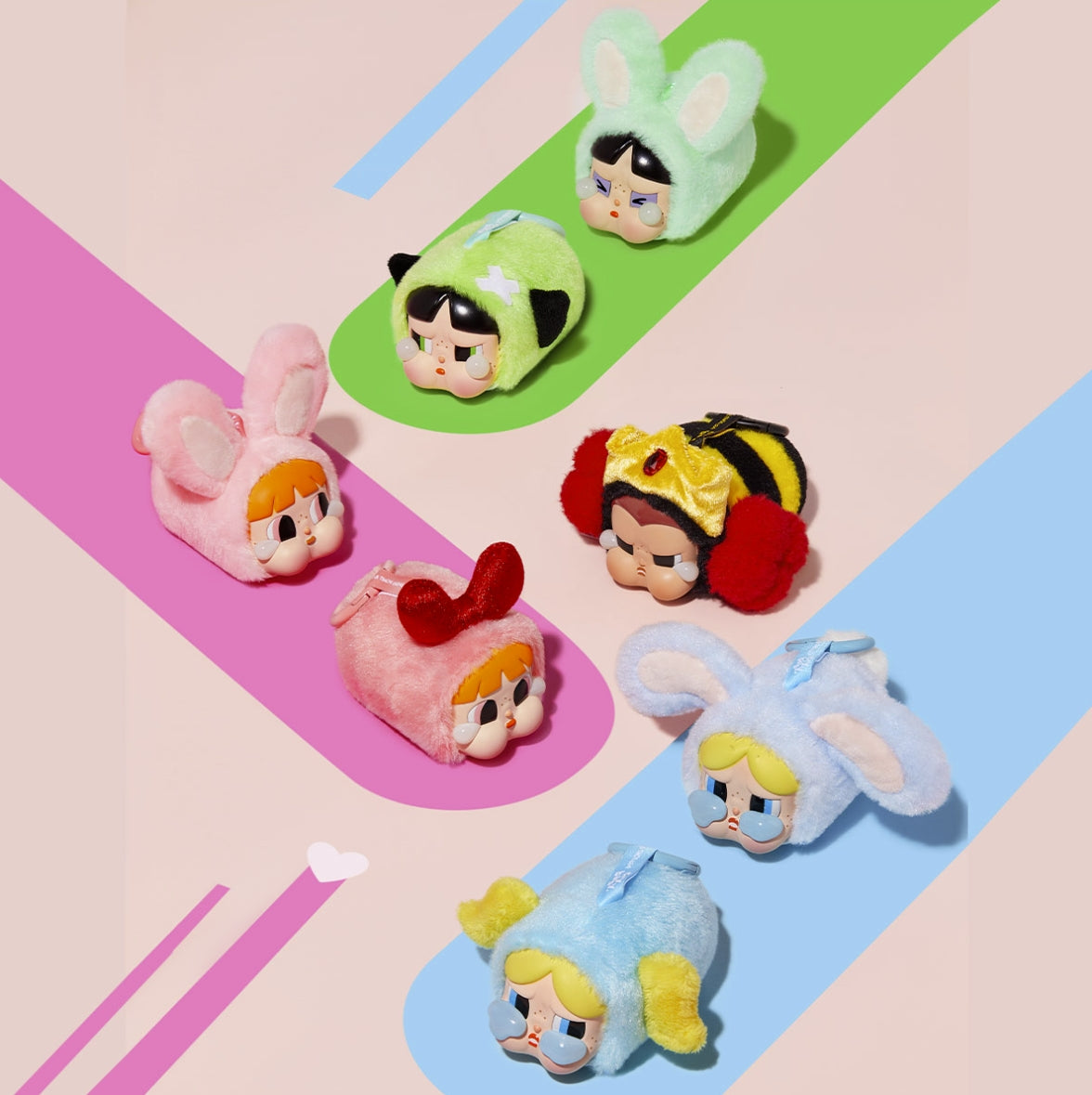 CRYBABY × Powerpuff Girls Series-Vinyl Face Plush Blind Box