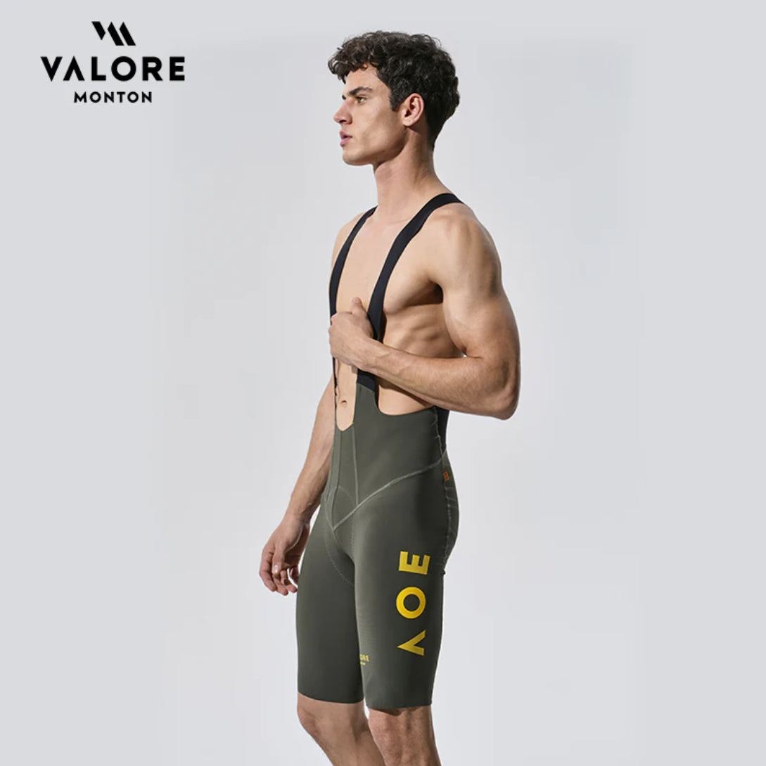 VALORE MONTON Mens Bib Shorts Nuova Luna (Green)