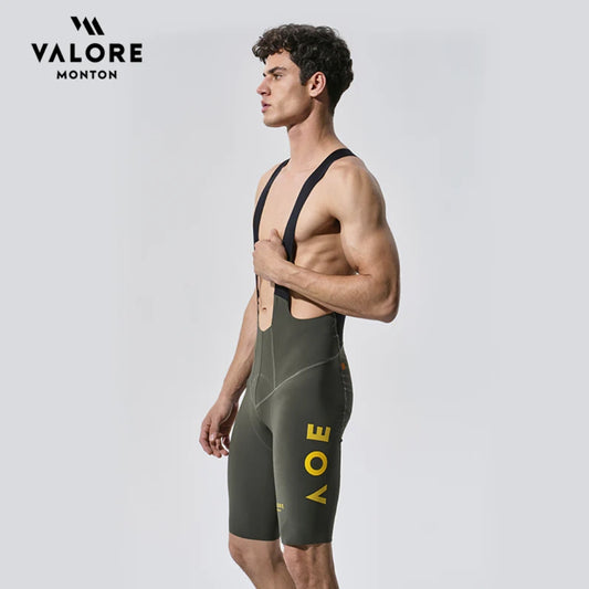 VALORE MONTON Mens Bib Shorts Nuova Luna (Green)