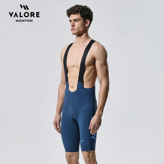 VALORE MONTON Mens Bib Shorts Nuova Luna (Blue Sapphire)