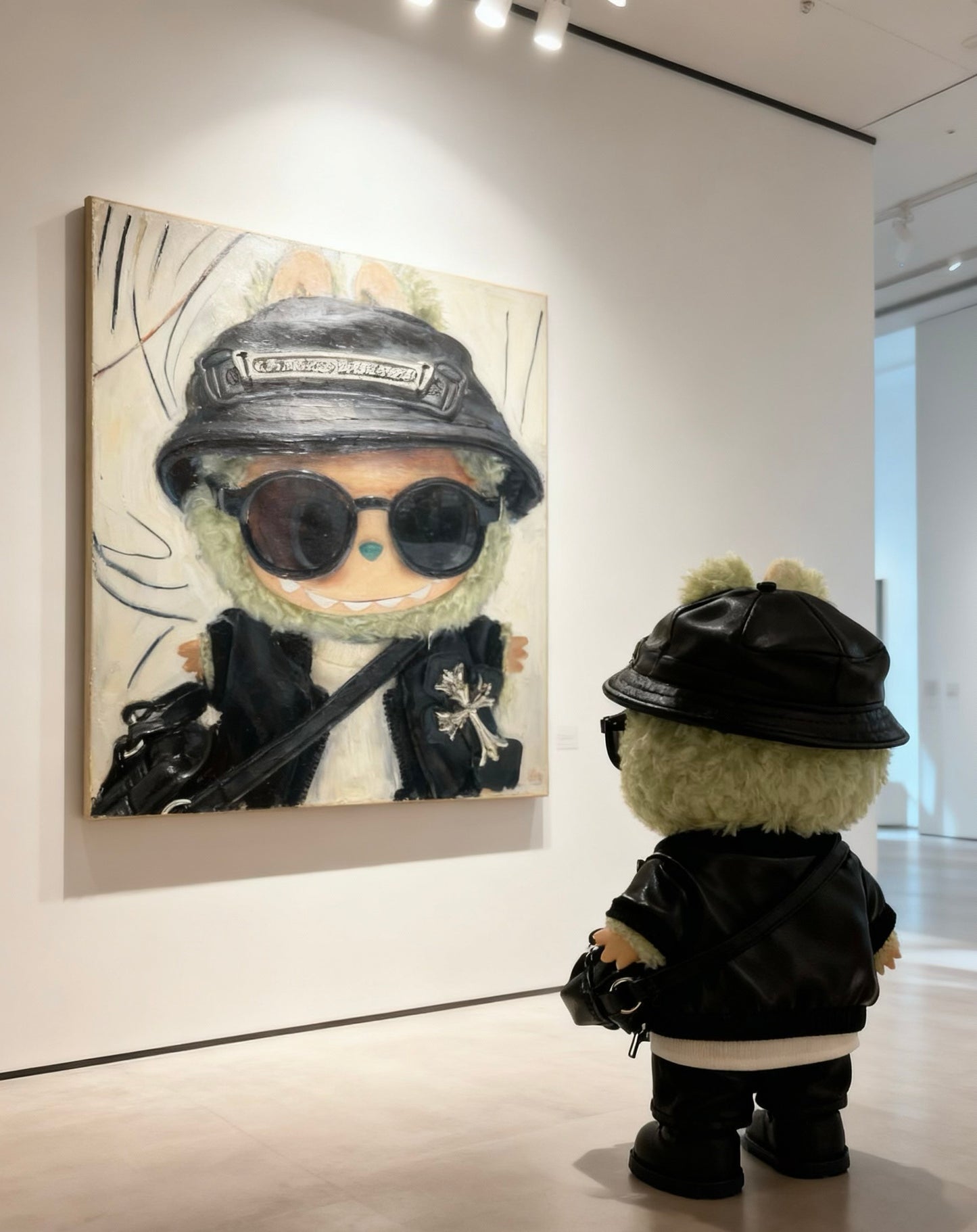 Labubu Macaron Blind Box + Black Street Style Outfit
