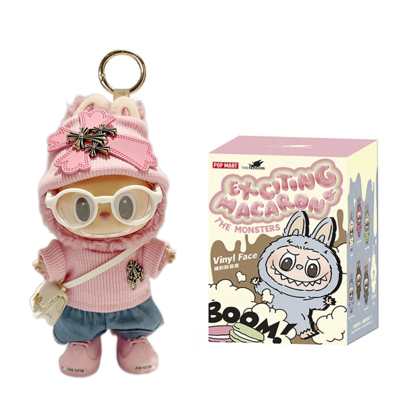 Labubu Macaron Blind Box + Lake Pink Chic & Playful Design Outfit