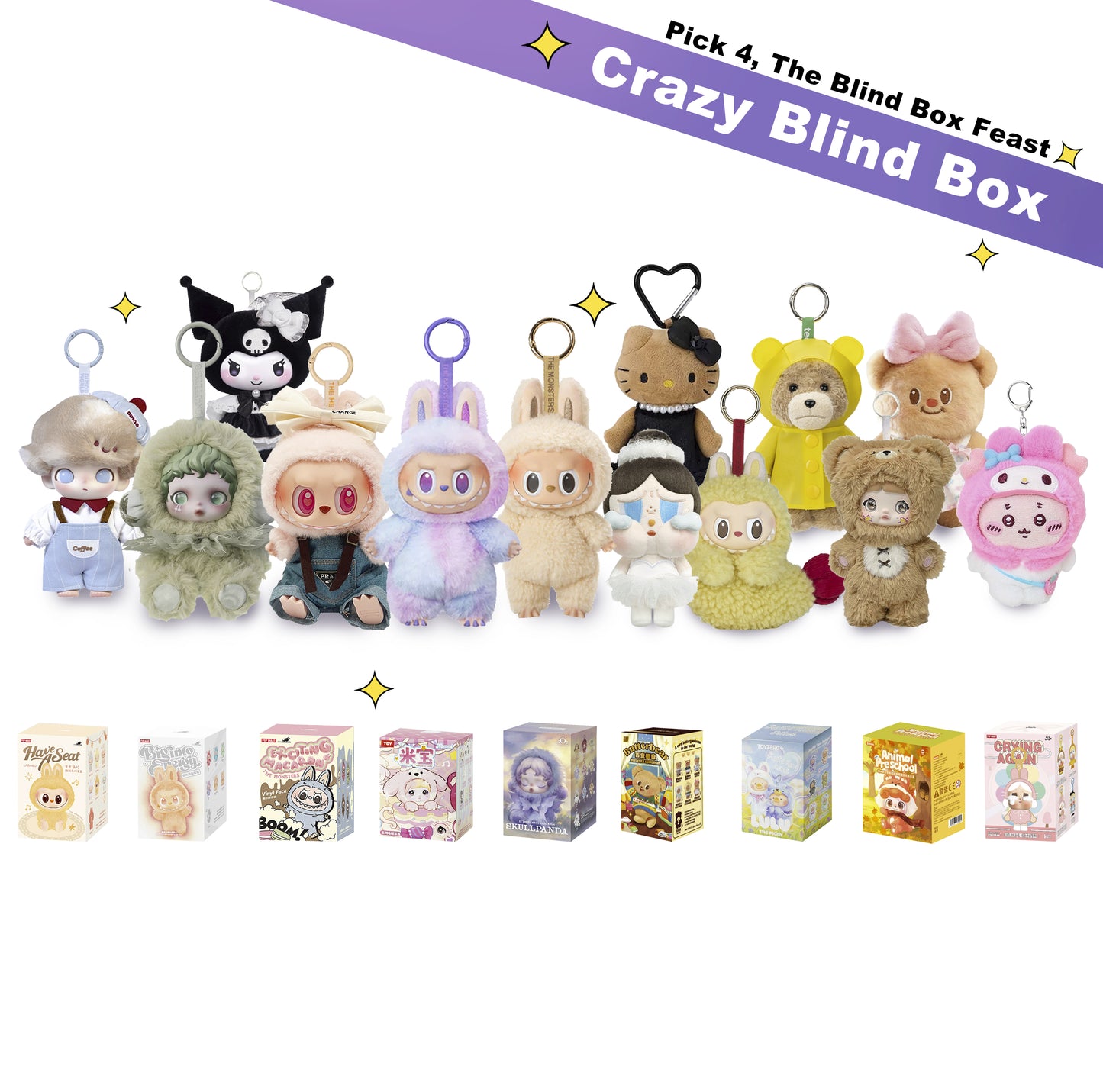 Crazy Blind Box ( Pick 4, The Blind Box Feast) 100% Authentic