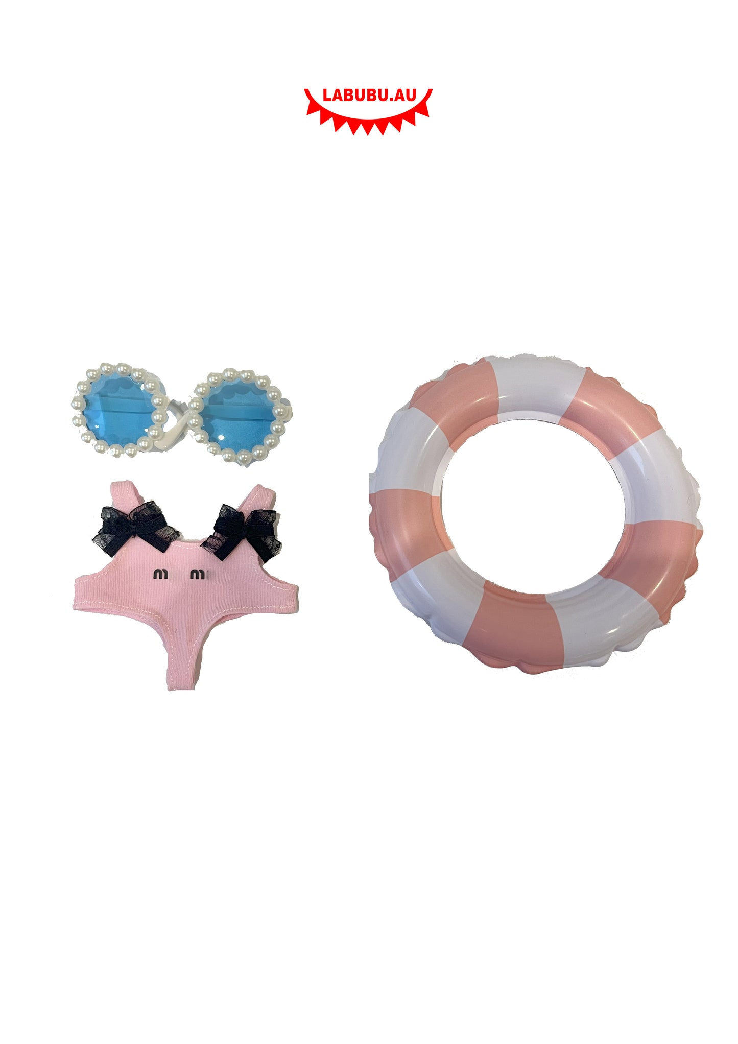 Labubu Outfit Beach Holiday Style Set