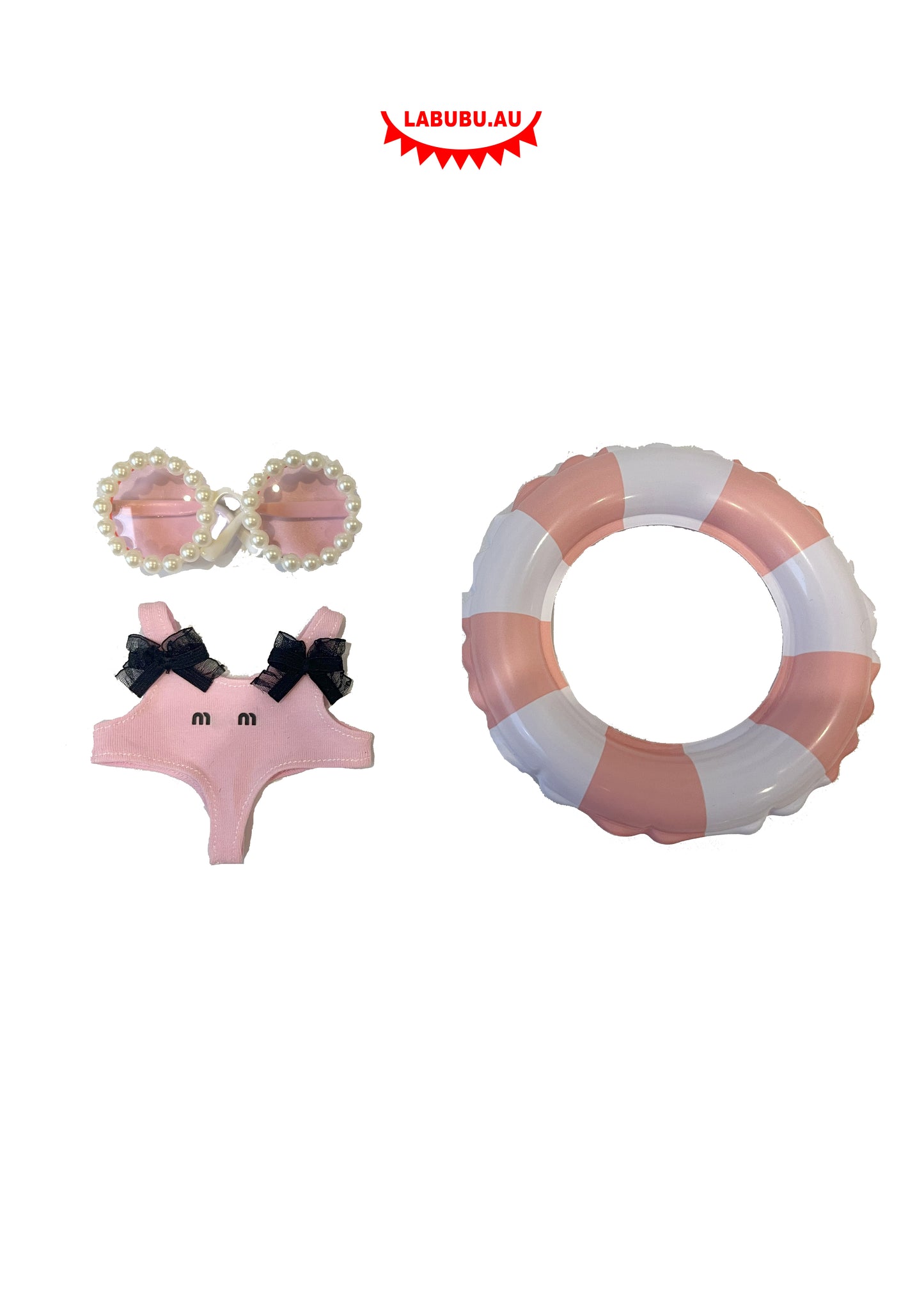 Labubu Outfit Beach Holiday Style Set