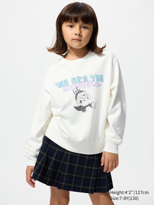 KIDS White Labubu Sweatshirt