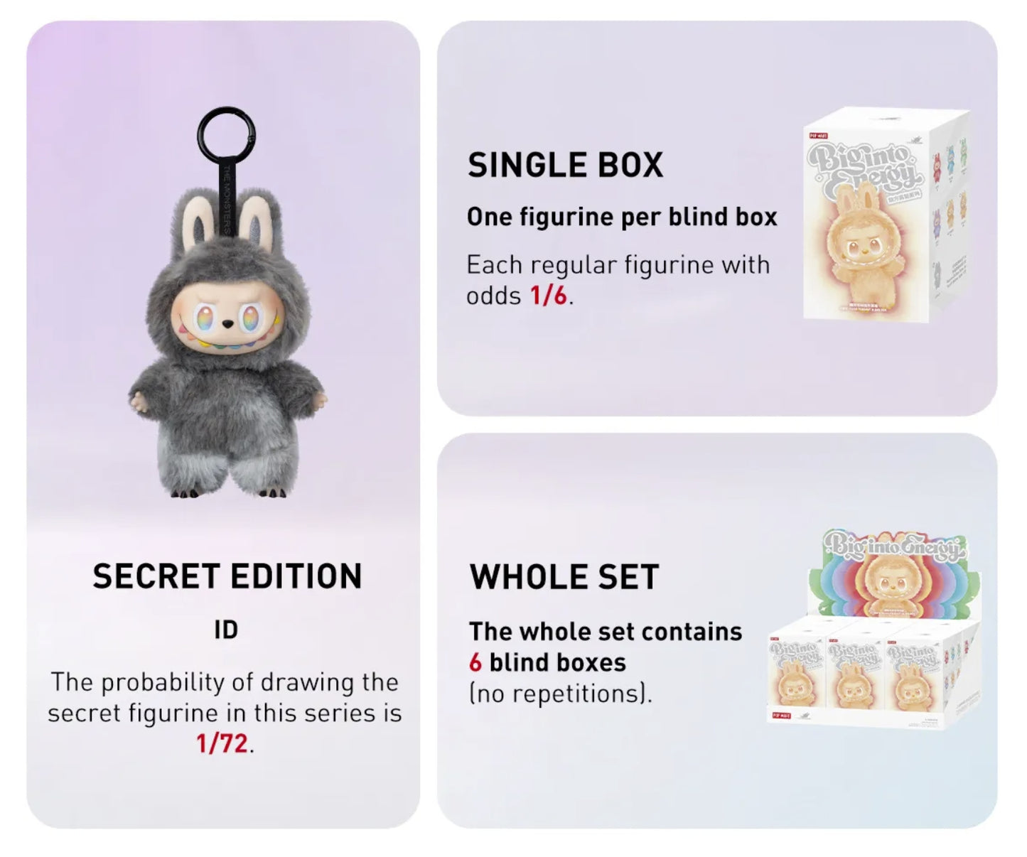 THE MONSTERS Big into Energy Series-Vinyl Plush Pendant Blind Box