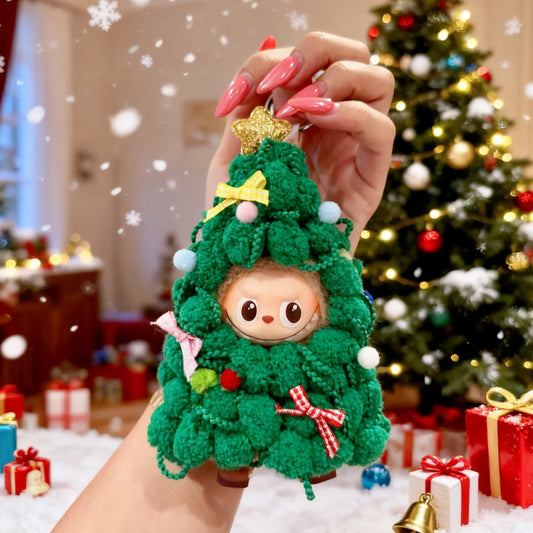 Labubu Pin for love Blind Box + Christmas Tree Outfit
