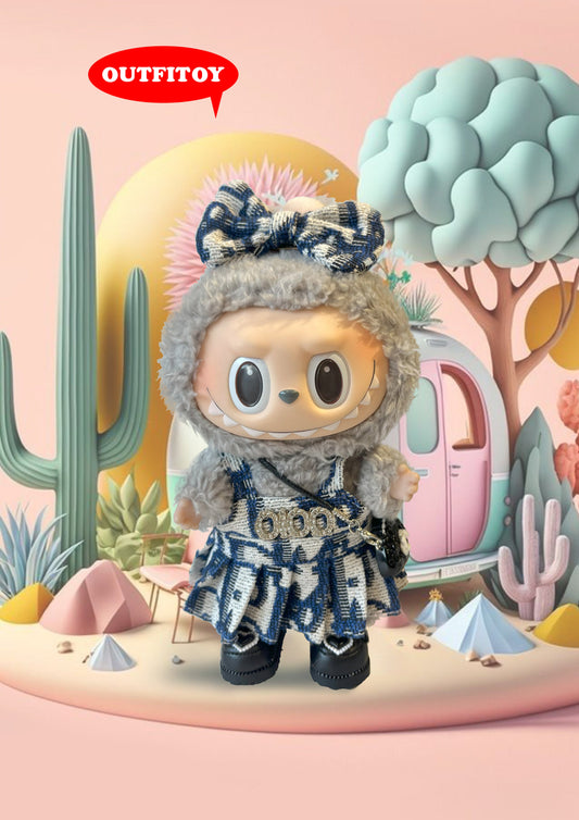 Labubu Parisian Navy Elegance