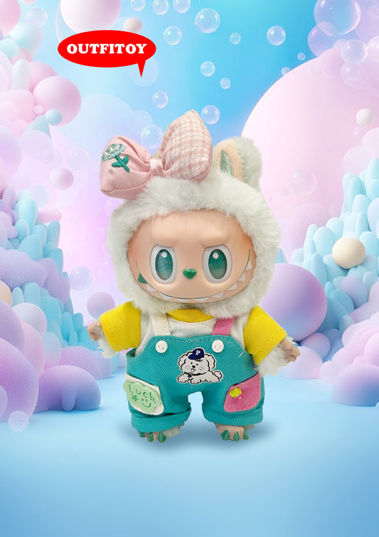 Labubu Cute Puppy Overall Outfit