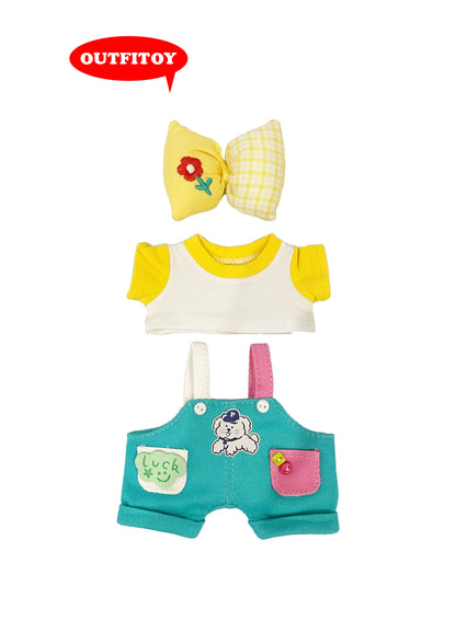 Labubu Cute Puppy Overall Outfit