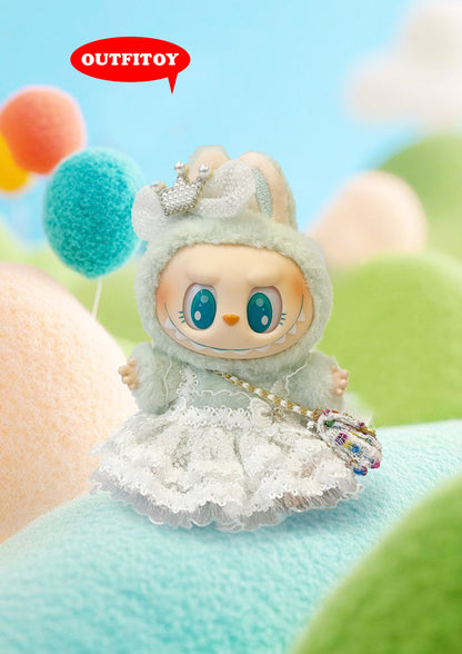 Labubu Princess Mint Dress Set