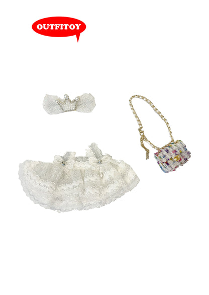 Labubu Princess Mint Dress Set