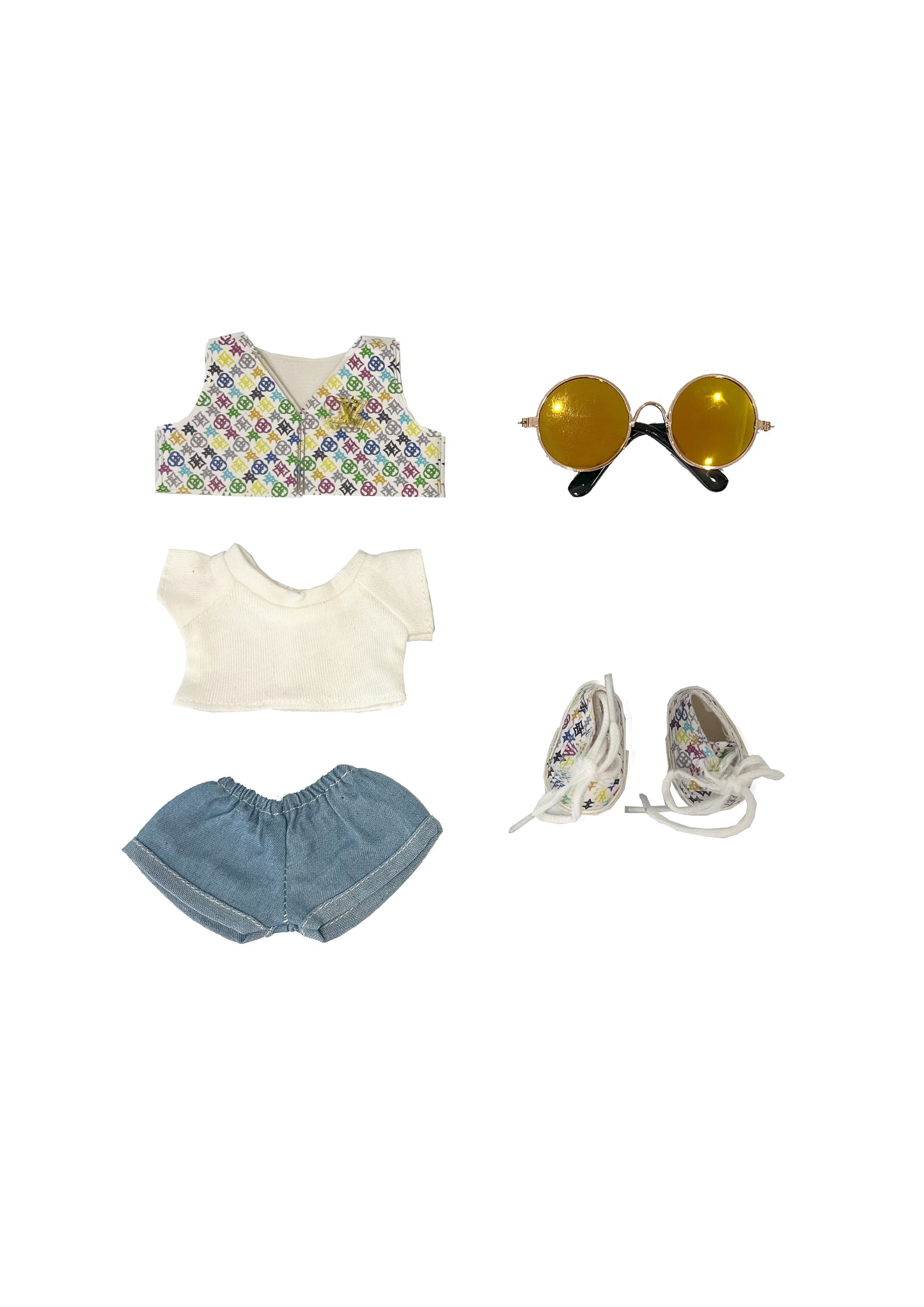 Labubu Outfit – LV inspired Look Summer Vacation Style Set