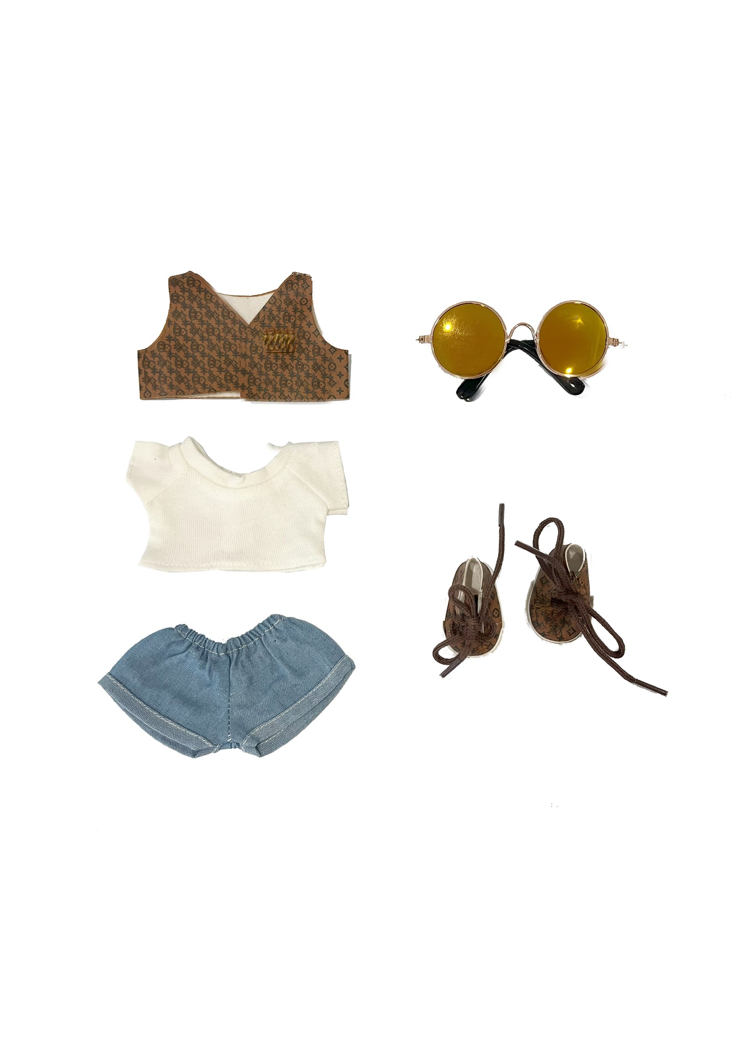 Labubu Outfit – LV inspired Look Summer Vacation Style Set