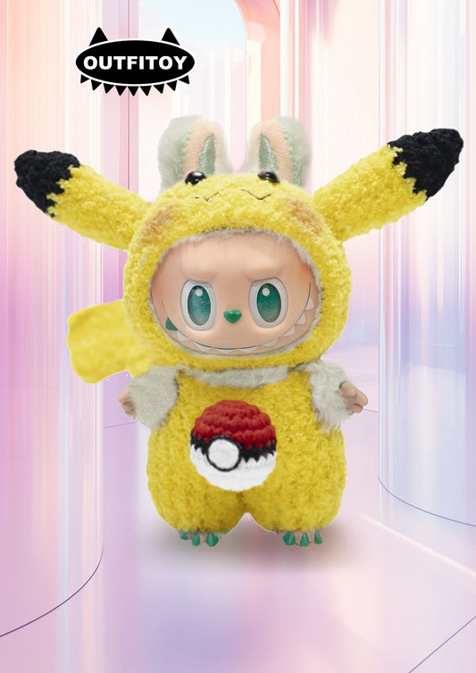 Labubu Clothes Pocketmon Pikapi Outift