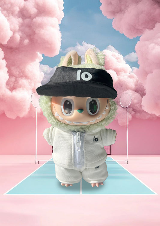 Labubu Macaron Blind Box + Trendy Sportswear Set Outfit