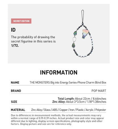 Labubu Big into Energy Series Phone Charm Blind Box