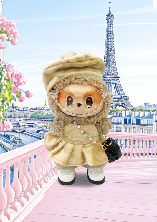 Labubu Macaron Blind Box + Creamy French Chic Set Outfit