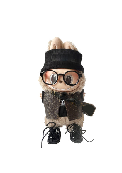 Labubu Macaron Blind Box + Street Style Black Look Outfit