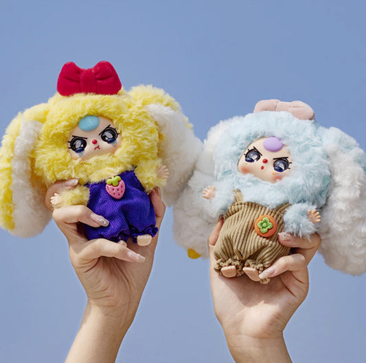 Baby Three Rabbit Macaron Cute Mini Bunny V2 Plush Blind Box