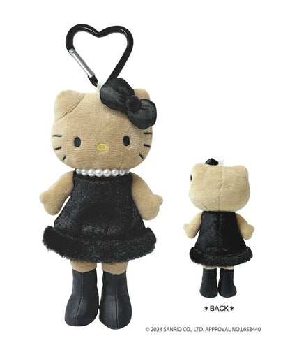 Kiddyland Gogo Gal Hello Kitty Tanned Long Leg Black Mascot Holder Keychain