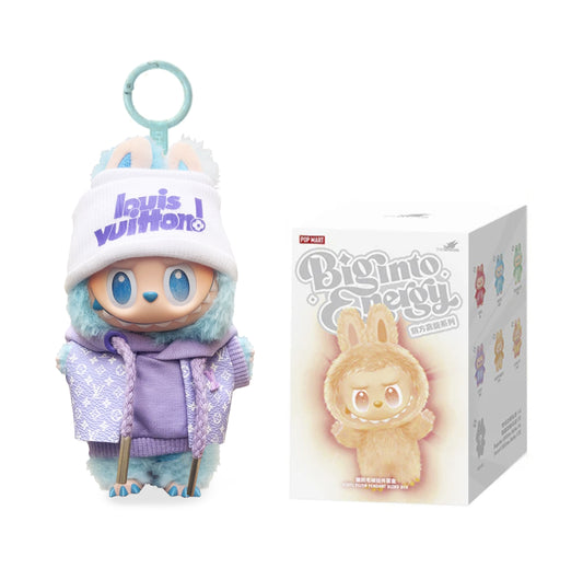 Labubu Big into Energy Blind Box + Labubu  Purple Hoodie Style Outfit