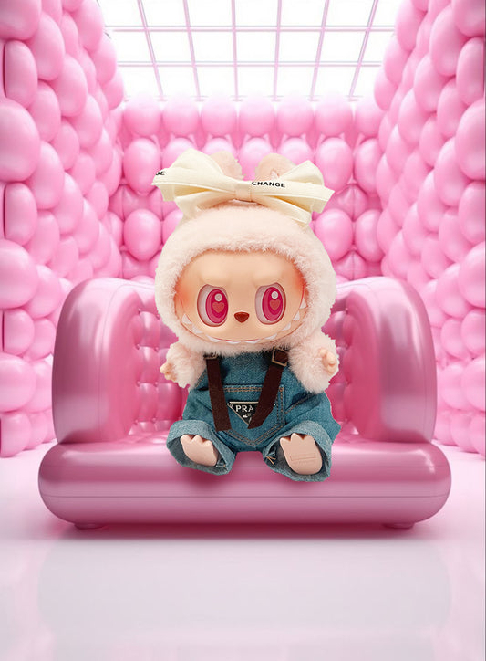 Labubu  Have a Seat Blind Box + Denim Girl Style Outfit
