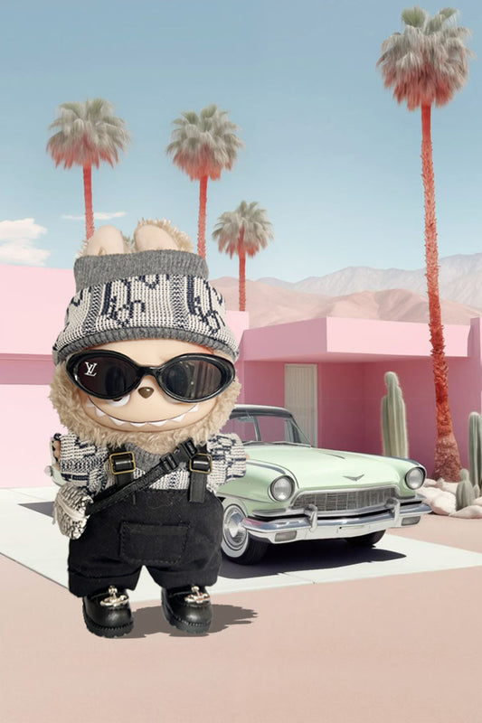 Labubu Macaron Blind Box + Luxury Streetwear Style Outfit