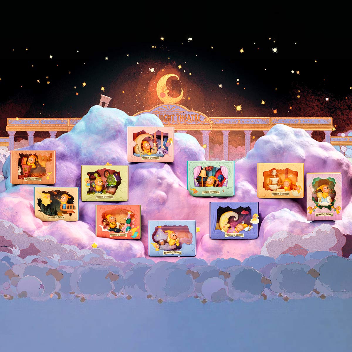 Twinkle Twinkle Light Up Series Scene Sets Blind Box