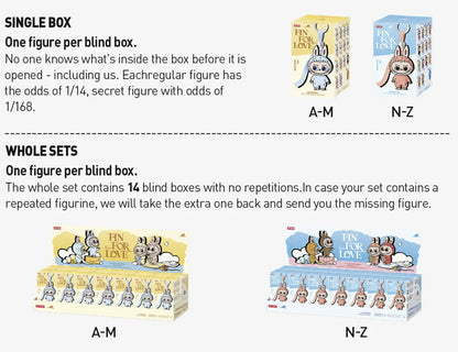 PIN FOR LOVE SERIES - LETTER PENDANT BLIND BOX (A-M)