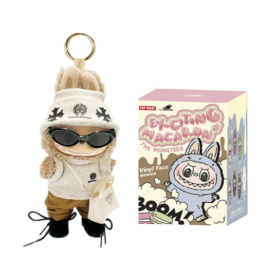 Labubu Macaron Blind Box + Classic White Chic Look Outfit