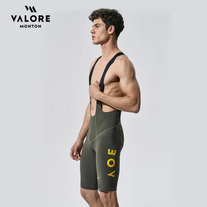 VALORE MONTON Mens Bib Shorts Nuova Luna (Green)
