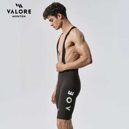 VALORE MONTON Mens Bib Shorts Nuova Luna (Dark Chocolate)