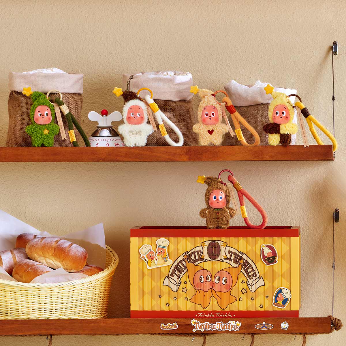 Twinkle Twinkle Savor the Moment Series-Fresh-Baked Mini Cookies Plush Pendant Blind Box