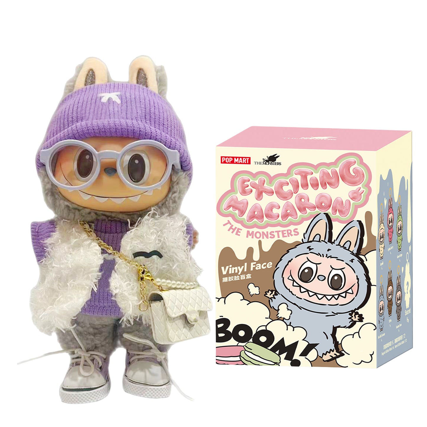 Labubu Macaron Blind Box + Labubu Purple French brands Edition