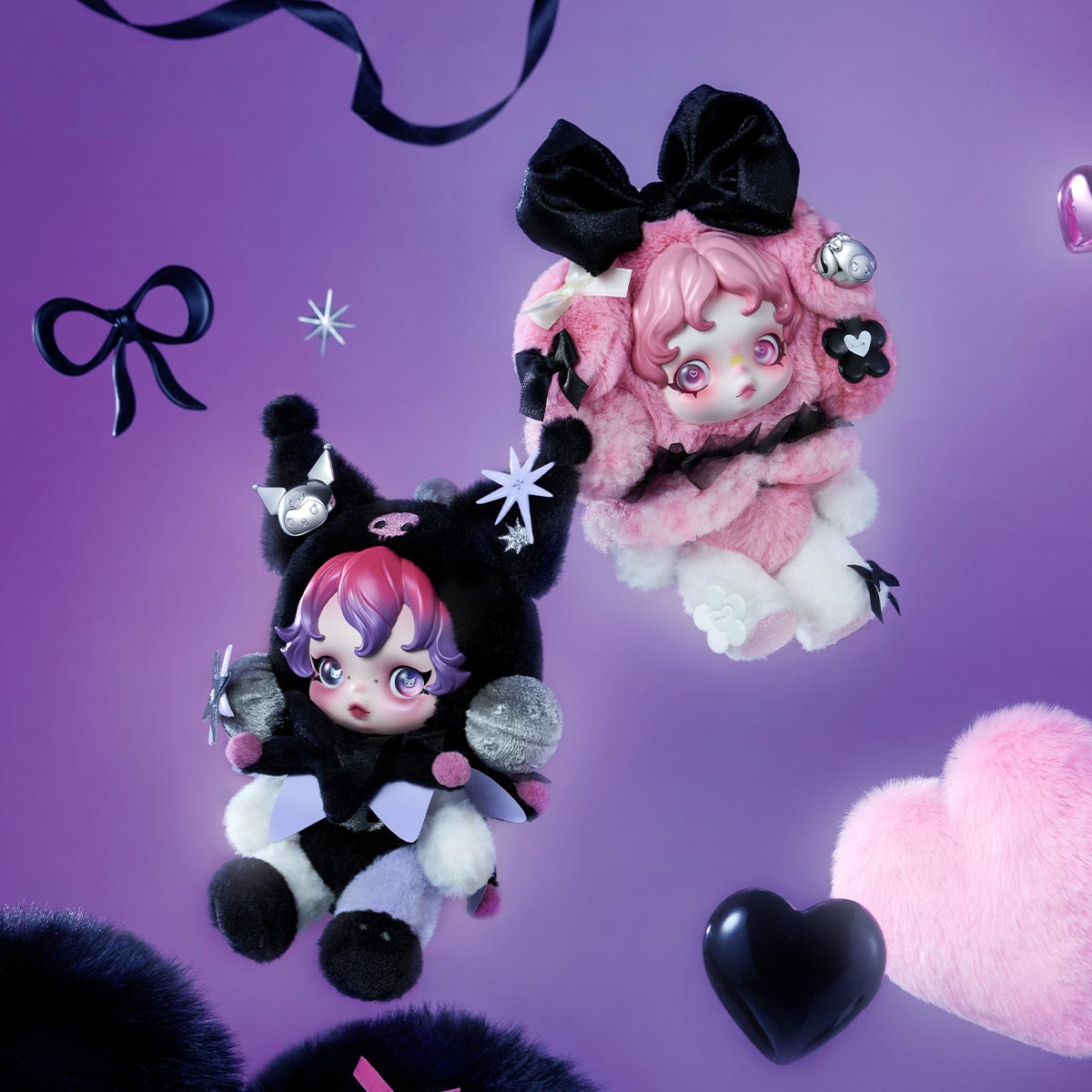 Skullpanda × My Melody Plush Pendant