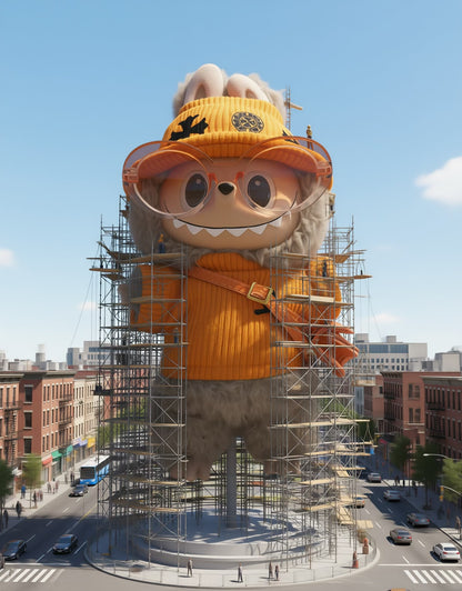 Labubu Macaron Blind Box + Orange Sporty Chic Outfit