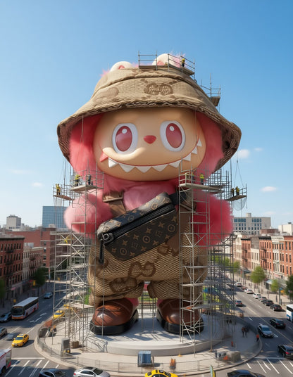 Labubu Big into Energy Blind Box + Brown Sporty Style Outfit